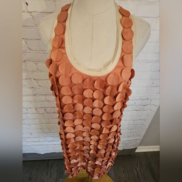 Ali Ro Laser-Cut Paillette Applique Racerback Dress | Pheasant | Size 0 | NWT - Picture 8 of 9